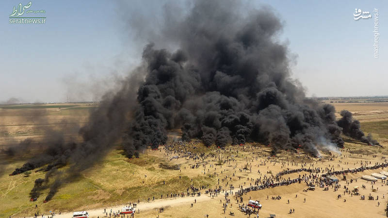 عکس/ نمایی عجیب از جبهه غزه