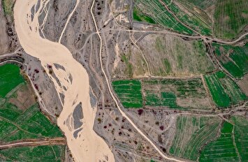 تصاویر / رودخانه قزل اوزن، طولانی‌ترین رودخانه غرب کشور